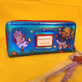Rainbow Brite Cosplay Rainbow Metallic 80s Cartoon Wristlet Wallet