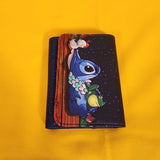 Loungefly Disney Lilo and Stitch Ducky Frog Stargazing Star Sky Flap Wallet