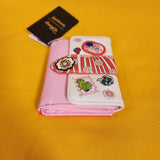 Loungefly The Muppets Character Patches Kermit & Miss Piggy Flap Wallet