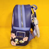 Loungefly Disney Lilo and Stitch Floral Sunset Scene Ducks Mini Backpack