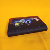 Loungefly Disney Lilo and Stitch Ducky Frog Stargazing Star Sky Flap Wallet