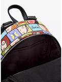 Loungefly Daria Grid Skull MTV Soft Tag 90s Cartoon Mini Backpack