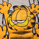 Garfield Nickelodeon Scratching Claws Hanging On Hoodie Sweatshirt Beige Size M
