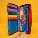 Rainbow Brite Cosplay Rainbow Metallic 80s Cartoon Wristlet Wallet