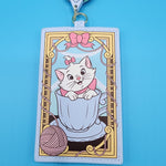 Loungefly Disney Marie Tea Cup Yarn Aristocats Retractable Lanyard ID Holder