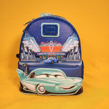 Loungefly Disney Pixar Cars Flo's Cafe Glow-in-the-Dark Mini Backpack