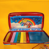 Rainbow Brite Cosplay Rainbow Metallic 80s Cartoon Wristlet Wallet