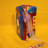 Rainbow Brite Cosplay Rainbow Metallic 80s Cartoon Wristlet Wallet