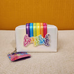 Lisa Frank Rainbow Logo Pearlescent Wallet