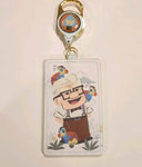 Pixar UP Carl Russel Kevin Retractable Lanyard ID Holder