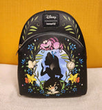 Alice In Wonderland Cameo Mini Backpack Glow In Dark Black