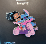 Loungefly Disney Lilo & Stitch Pink Tricycle Bicycle Ride Enamel Pin NEW