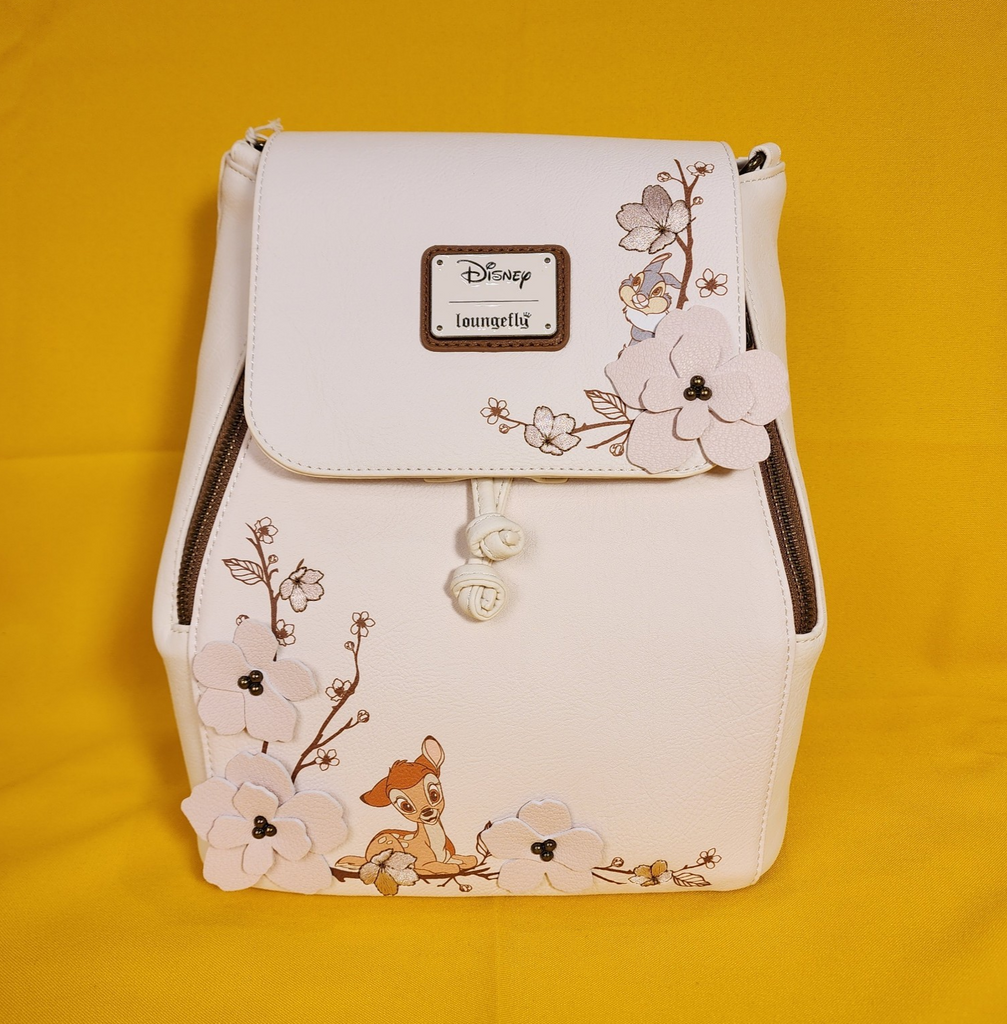 Loungefly Disney Bambi Thumper Cherry Blossom Floral Flap Sack Mini Ba – Get Lojos Mojo