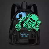 Loungefly Disney The Skeleton Dance Glow in Dark Mini Backpack Silly Symphony