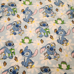 Loungefly Disney Lilo and Stitch Springtime Ducks Frog Daisy T Shirt L Blue