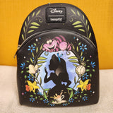Alice In Wonderland Cameo Mini Backpack Glow In Dark Black