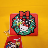 Loungefly Sanrio Hello Kitty & Friends Holiday Wreath Winter Wonderland Wallet