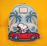 Loungefly Peanuts Snoopy and Woodstock Road Trip Mini Backpack Vacation