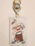 Pixar UP Carl Russel Kevin Retractable Lanyard ID Holder