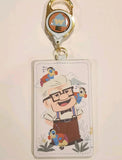 Pixar UP Carl Russel Kevin Retractable Lanyard ID Holder