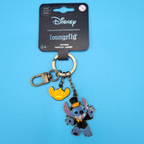 Loungefly Disney Lilo and Stitch Halloween Pumpkin Keychain Charm