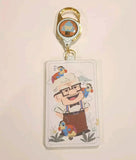 Pixar UP Carl Russel Kevin Retractable Lanyard ID Holder