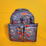 Disney Pixar Cars Lightning McQueen AOP Grey Mini Backpack Organizer Insert NEW