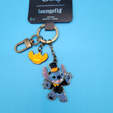Loungefly Disney Lilo and Stitch Halloween Pumpkin Keychain Charm
