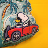 Loungefly Peanuts Snoopy and Woodstock Road Trip Mini Backpack Vacation