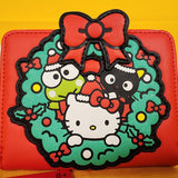 Loungefly Sanrio Hello Kitty & Friends Holiday Wreath Winter Wonderland Wallet