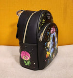 Alice In Wonderland Cameo Mini Backpack Glow In Dark Black