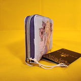 Disney Princess Tangled Rapunzel Pastel Flowers Mini Zipper Wallet