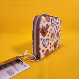 Loungefly Disney Dogs Portait Flower Hearts AOP Zip Around Wallet Soft Tag