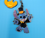 Loungefly Disney Lilo and Stitch Halloween Pumpkin Keychain Charm