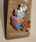 The Aristocats Kittens Yarn Tea Cup Enamel Pin