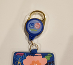 Alice Wildflower Mushroom Retractable Lanyard ID Holder