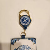 Star Wars Darth Vader Blue Retractable Lanyard ID Holder