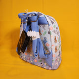 Loungefly Disney Dogs Floral AOP Blue Mini Backpack