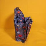Disney Pixar Cars Lightning McQueen AOP Grey Mini Backpack Organizer Insert NEW