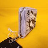NBC Jack & Sally Floral Lavender Floral Zip Wallet