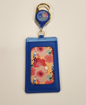 Alice Wildflower Mushroom Retractable Lanyard ID Holder