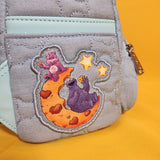 Loungefly Care Bears x Sesame Street Denim Quilted Mini Backpack with Coin Purse