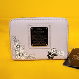 NBC Jack & Sally Floral Lavender Floral Zip Wallet