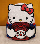 Hello Kitty 50th Anniversary Phone Sequin Cosplay Mini Backpack
