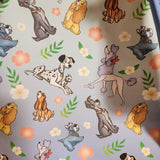 Loungefly Disney Dogs Floral AOP Blue Mini Backpack