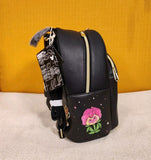 Alice In Wonderland Cameo Mini Backpack Glow In Dark Black