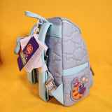 Loungefly Care Bears x Sesame Street Denim Quilted Mini Backpack with Coin Purse