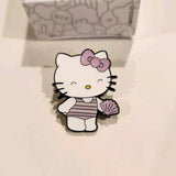 Hello Kitty Summer Glitter Mermaid Blind Box Enamel Pin Sea Shell Opened