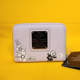 NBC Jack & Sally Floral Lavender Floral Zip Wallet