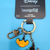 Loungefly Disney Lilo and Stitch Halloween Pumpkin Keychain Charm